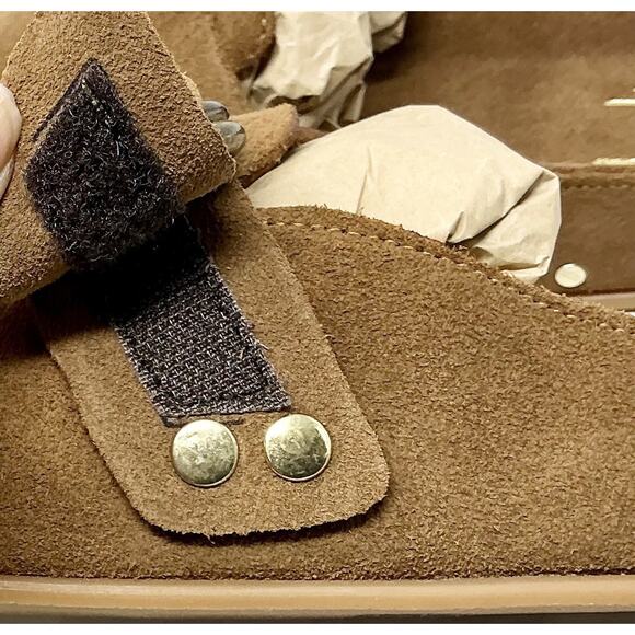BEEK Chestnut Suede Vulture Clogs Brown Mules Size NIB - Picture 12 of 14